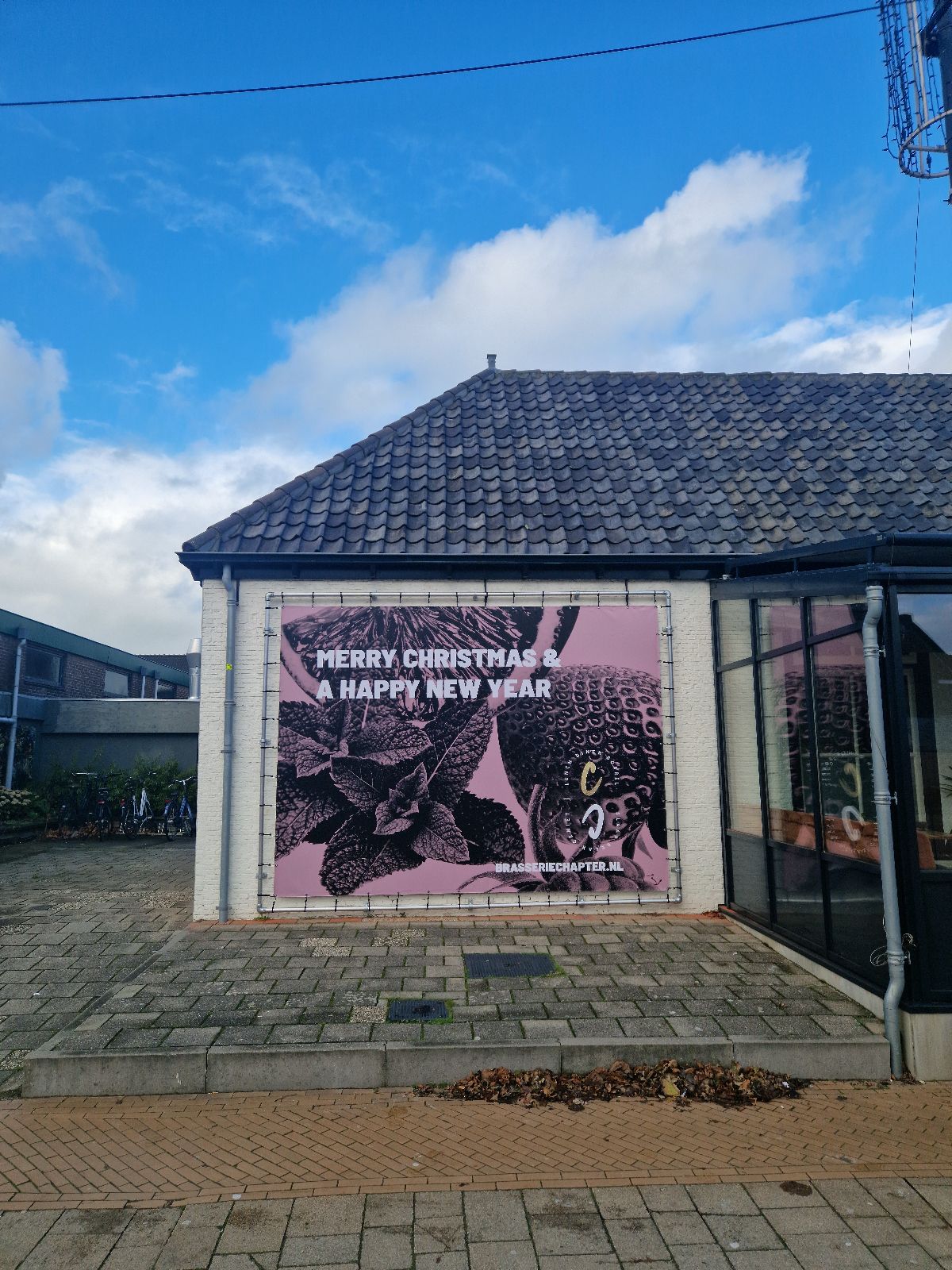 Afbeelding Buizenframe met PVC Banner - 's-Gravenzande